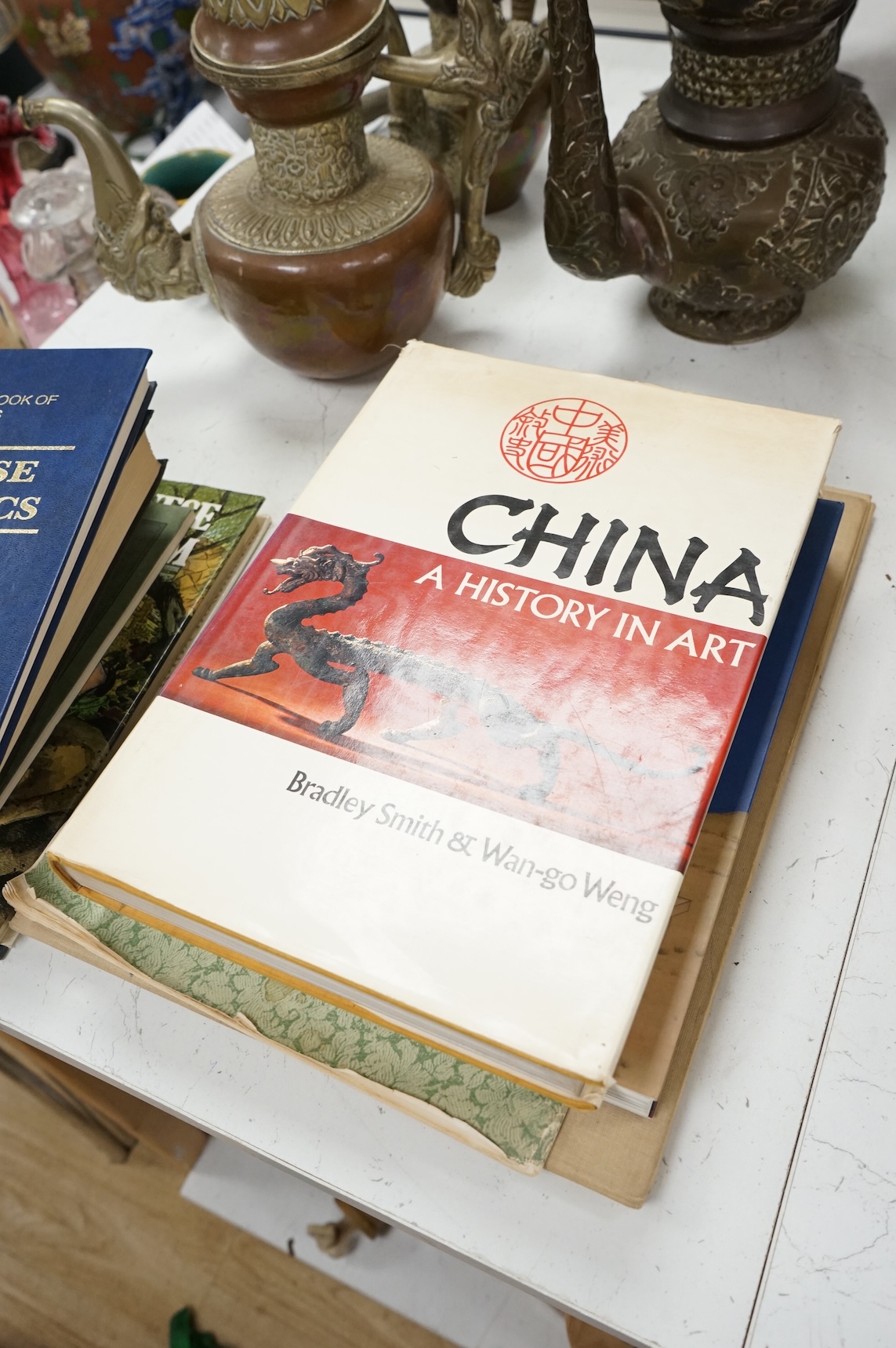 Nine various Chinese art reference books